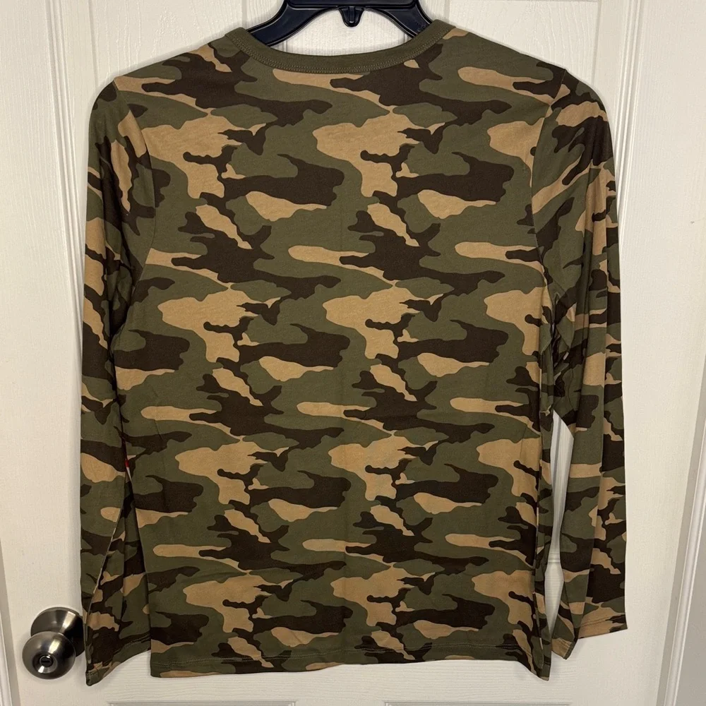 NWT Boys Wonder Nation Camouflage Long Sleeve Tee